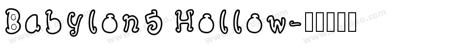 Babylon5 Hollow字体转换